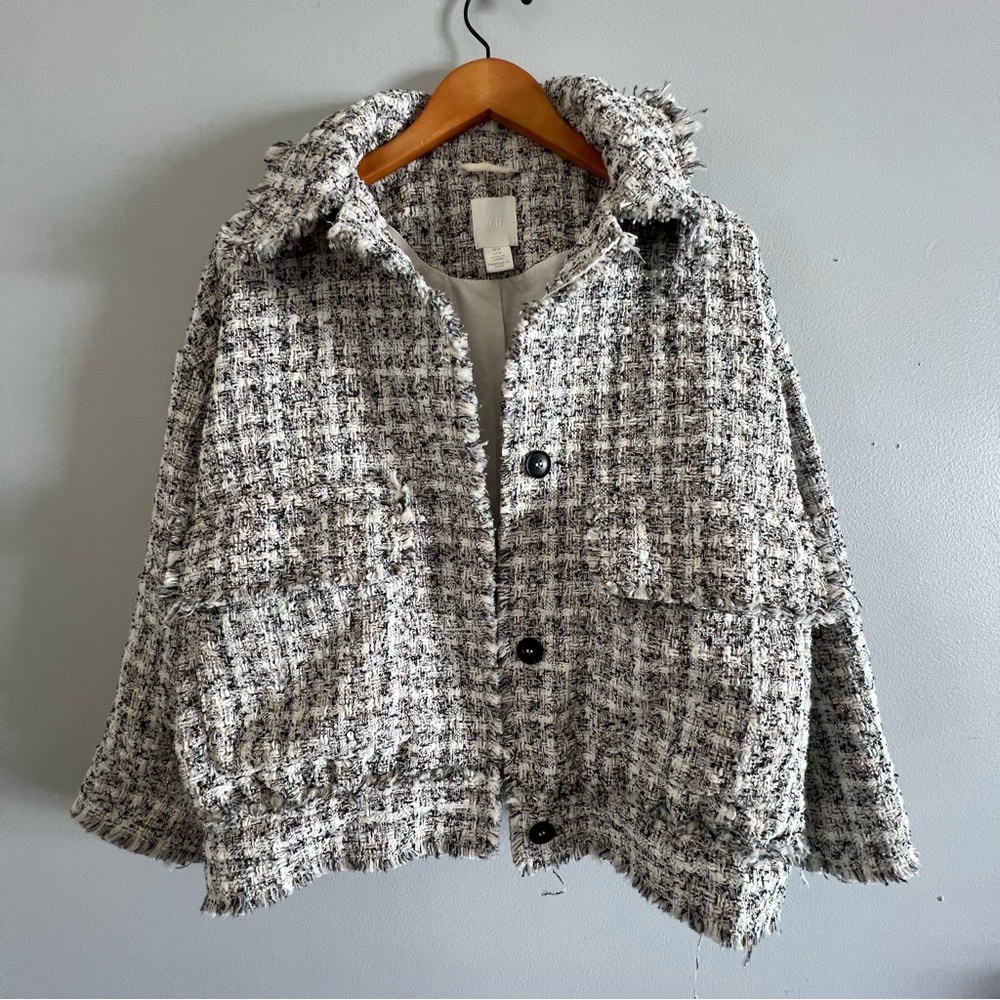 H&M Patterned Blazer/Jacket Size M